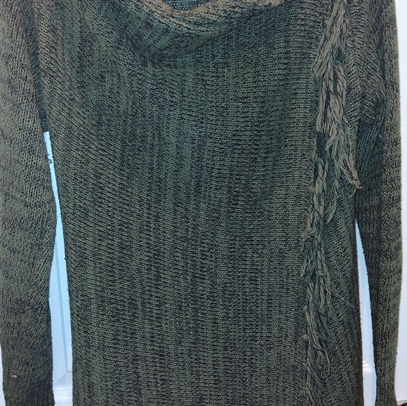 Green Wrap Sweater XL - Picture 3 of 3